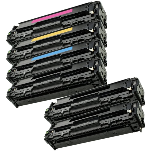 6 Inkfirst Compatible Toner Cartridges Replacement for HP CF410A CF411A CF412A CF413A 410A 1 Set + 2 Black