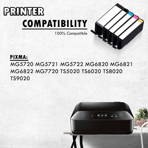 3 Set of 5 Inkfirst Compatible PGI-270XL CLI-271XL PGI-270 CLI-271 Ink Cartridges Replacement for Canon PIXMA MG5720 MG5721