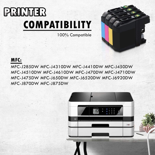 20 Inkfirst Compatible Ink Cartridges LC103 XL LC101 Replacement for Brother LC103 XL LC101 4 Set + 4 Black MFC-J4710DW