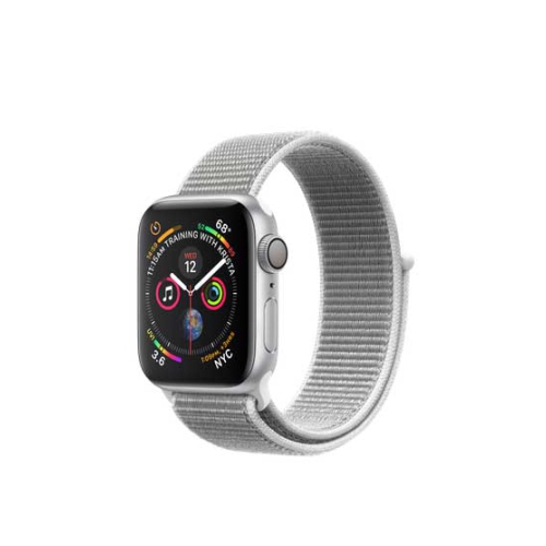 Apple Watch Series 4 (GPS + Cellular) 44mm Silver Aluminium Case with  Seashell Sport Loop