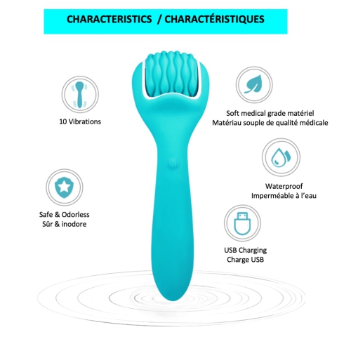 Stimula Deep Cove Personal Hand Held Double Ended Vibrating Roller Massager Vibrator – Rechargeable