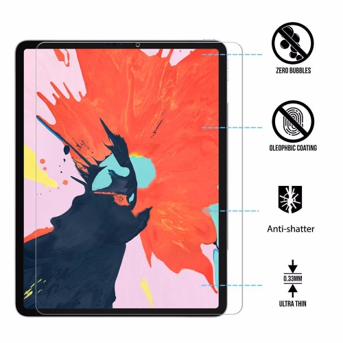 Tempered Glass Screen Protector for Apple iPad Pro 11-Inch with Face ID Compatibility