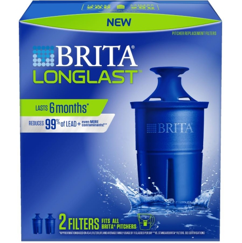 BRITA  Longlast Replacement Filters for Water Pitchers - 2 Pack