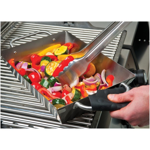 Deep Dish Square BBQ Wok - Stainless Steel