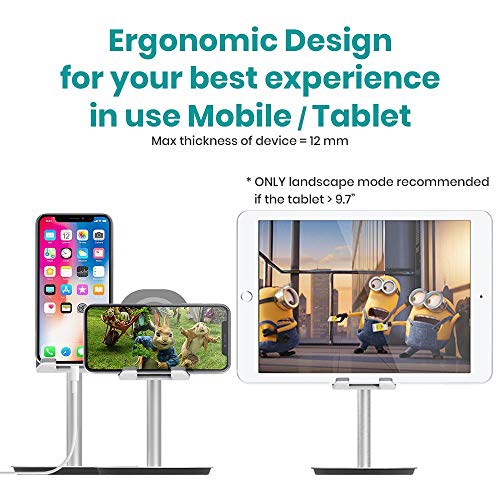 SHOPPINGALL Adjustable Aluminum Tablet Smartphone Stand SA-S1