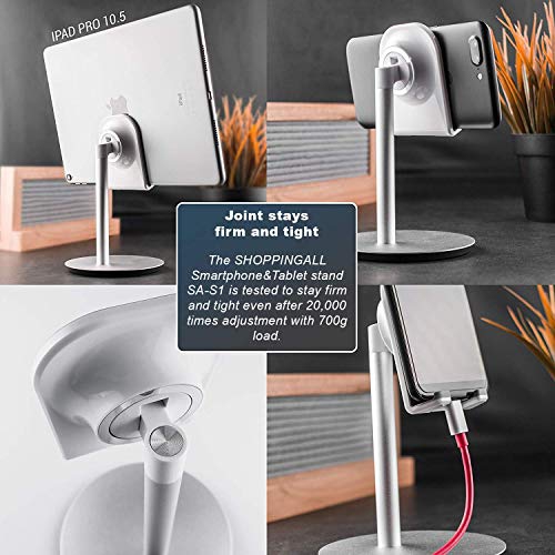 SHOPPINGALL Adjustable Aluminum Tablet Smartphone Stand SA-S1