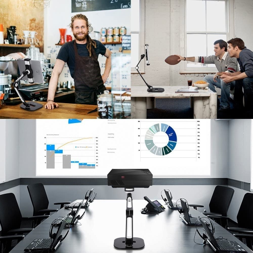 SHOPPINGALL Adjustable Tablet Stand for Any Tablet or Smartphone Between 4.7"-12.9" inches - SA-205D