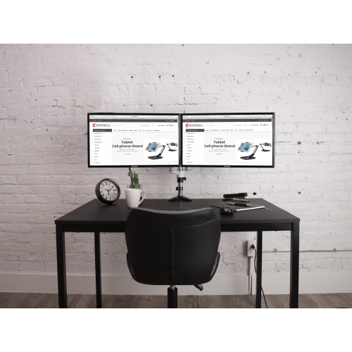 SHOPPINGALL Fully Adjustable Dual Gas Spring LCD Monitor Arm Desk Mount Stand for 15"-32" Monitors - SA-GM124D
