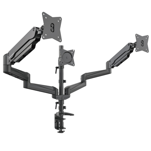 SHOPPINGALL Fully Adjustable Triple Gas Spring LCD Monitor Mount Stand for 15”-32” Monitors - SA-GA36