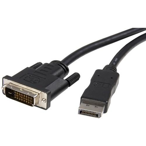 StarTech 6ft / 1.8m DisplayPort to DVI Cable - 1920x1200 - DVI Adapter Cable - Multi Monitor Setup for DP to DVI - 10pk
