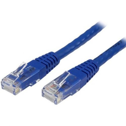 StarTech 1 ft. CAT6 Cable - 10 Pack - Blue CAT6 Ethernet Cords - Molded RJ45 Connectors - ETL Verified - 24 AWG