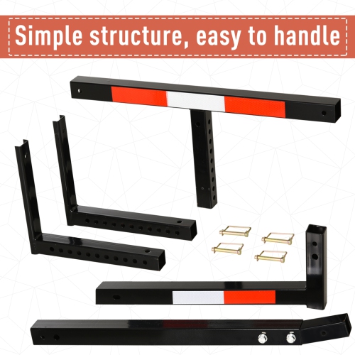 Soozier Suspended Truck Bed Extender with Adjustable Width and Height For Ladder, Rack, Canoe, Kayak, Long Pipes and Lumber