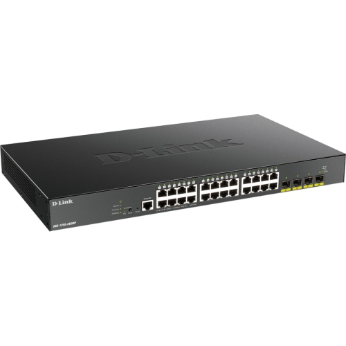 D-Link DGS-1250-28XMP 28-Port 10-Gigabit Smart Managed PoE Switch