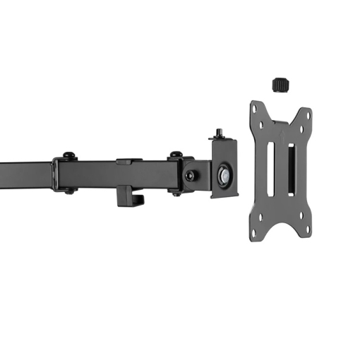 AMER Dual Monitor Desk Stand | Heavy Duty Fully Adjustable Arms Holds 2 VESA Screens up to 32"