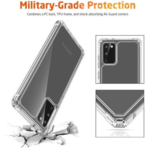Samsung Galaxy S20 / S20 5G Clear Case [Shock-Absorbing] [Scratch-Resistant] [Military Grade Protection]