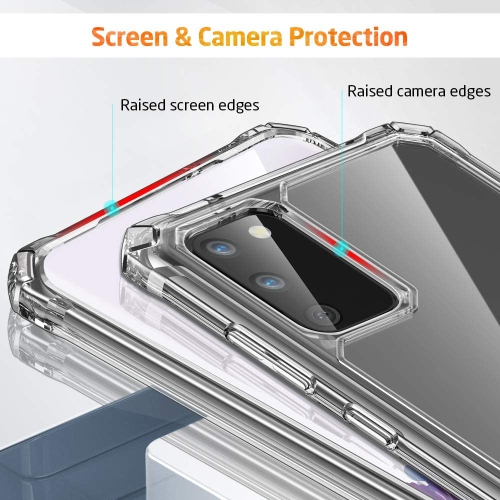 Samsung Galaxy S20 / S20 5G Clear Case [Shock-Absorbing] [Scratch-Resistant] [Military Grade Protection]