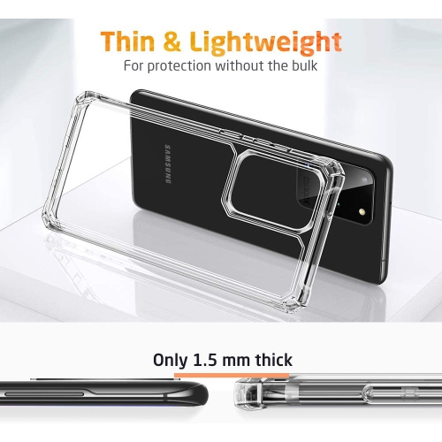 Étui transparent Ultra pour Galaxy S20/S20 5G de Samsung [absorbant les chocs] [résistant aux rayures] [Protection de qualité militaire]