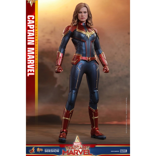 Captain Marvel 12 Inch Action Figure Movie Masterpiece 1 6 Scale Series Captain Marvel Hot Toys 904462 Best Buy Canada