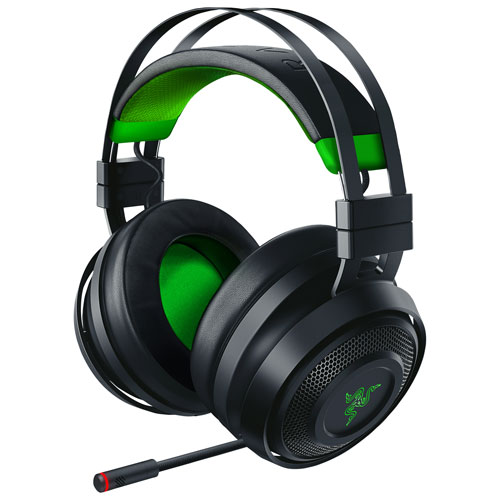 Razer Nari Ultimate Wireless Gaming Headset with Microphone for Xbox One - Black/Green