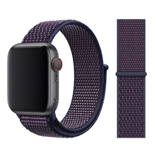 TopSave Watchband for Apple Watch 38/40mm Nylon Replacement Strap for Apple Watch Series 5, 4, 3, 2, 1,Dark Purple