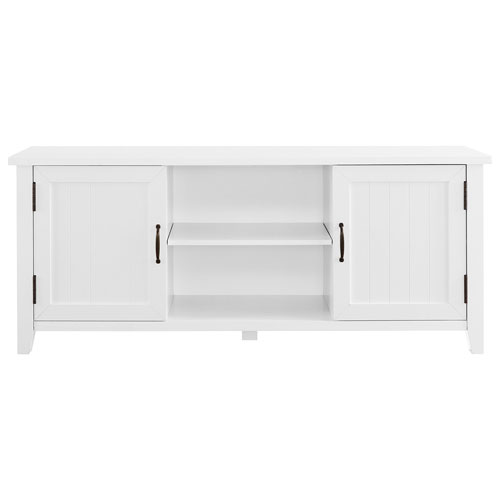 Winmoor Home Grooved Door 64" TV Stand - Solid White