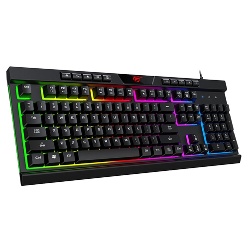 Havit KB500L USB2.0 Multi-Function Rainbow Backlit Wired Gaming Keyboard