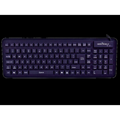 SEAL SHIELD SEAL GLOW SILICONE KEYBOARD-USB,BLK (S106G2)