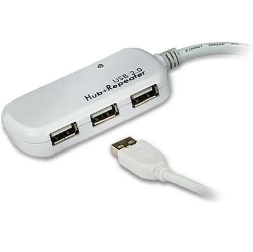 ATEN 4-PORT USB 2.0 HUB W/BLTIN 39FT BSTERCBL