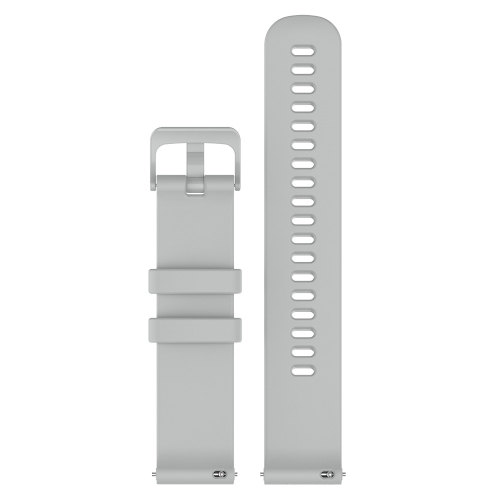 StrapsCo Silicone Rubber Watch Band Strap for Garmin Vivomove 3S & Vivoactive 4S - Grey