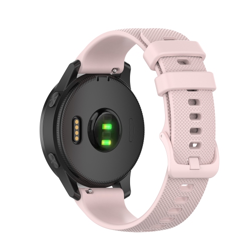 Bracelet en silicone de 22 mm à dégagement rapide de StrapsCo pour montre Vivoactive 4 de Garmin - Rose