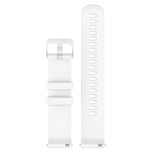 StrapsCo Silicone Rubber Watch Band Strap for Garmin Vivomove 3S & Vivoactive 4S - White