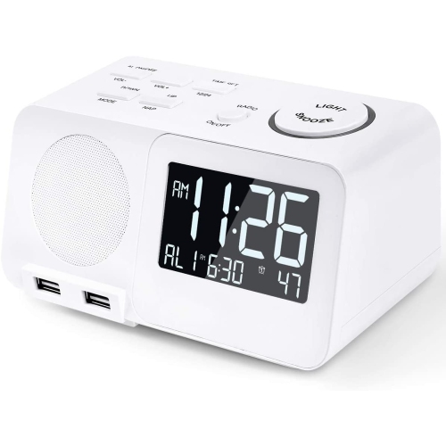 Alarm Clock Radio Fm Digital Led Display With Usb Port Dimmer Snooze Sleep Timer Dual Alarms For Bedroom Dc Best Canada - Best Alarm Clock With Radio And Usb Alarm Clock Radio Fm Digital Led Display With Usb Port Dimmer Snooze Sleep Timer Dual Alarms For Bedroom Dc Best Canada - Best Alarm Clock With Radio And Usb