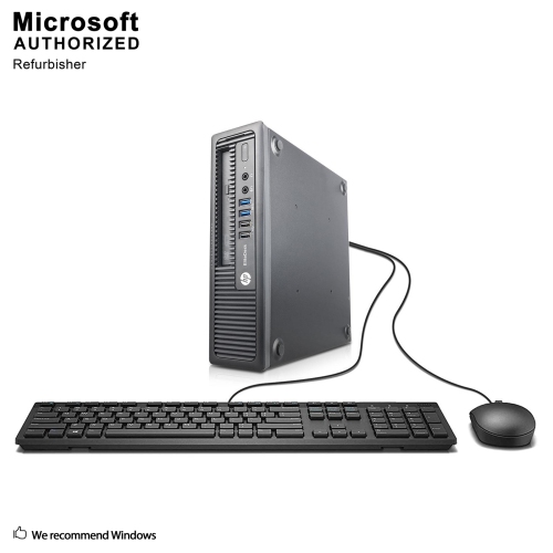 HP EliteDesk 800 G1 USFF, Intel Quad Core i5 4570S up to 3.6 GHz, 8G DDR3, 256G SSD, WiFi, BT, Win10P64 (EN/FR/ES) by HP - Refurbished condition - CA$199.99