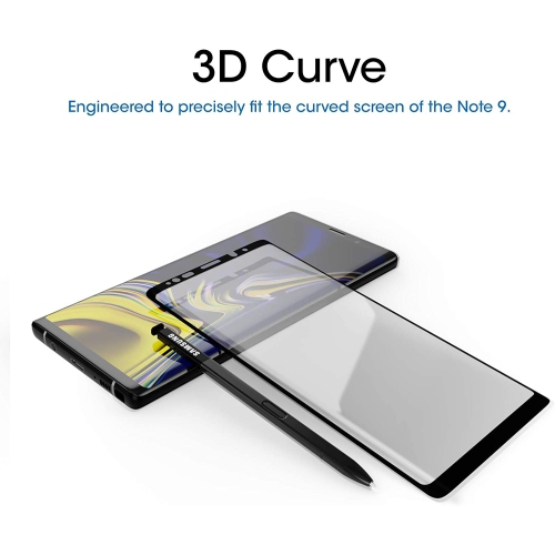 Protecteur d’écran en verre trempé de qualité supérieure de WINGOMART pour Galaxy Note 8 de Samsung - Paquet de 2