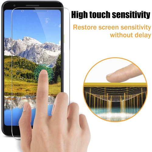 2 Pack of WINGOMART Premium Tempered Glass Screen Protector for Google Pixel 3a Screen Protector