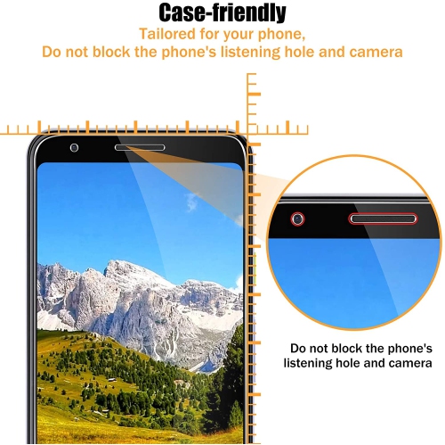 2 Pack of WINGOMART Premium Tempered Glass Screen Protector for Google Pixel 3a Screen Protector