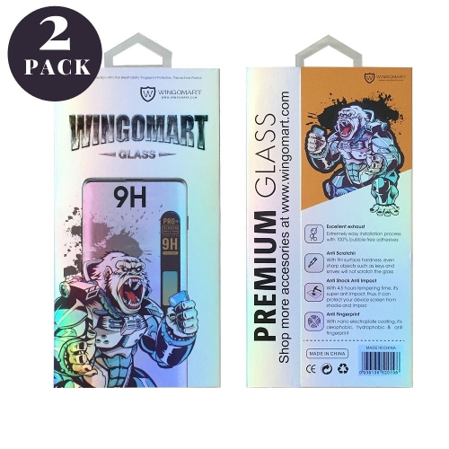 2 Pack of WINGOMART Premium Tempered Glass Screen Protector for iPhone XS Max / iPhone 11 Pro Max