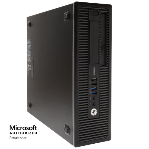 HP ProDesk 600 G1 Desktop - Intel Core i5, 16GB Memory, 1TB HDD, Win 10 Home + 22" Monitor by HP - Refurbished condition - Image 4