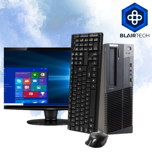 Refurbished - Lenovo M92 Intel i5 16GB 512GB SSD Windows 10 Pro WiFi Desktop PC 22in Monitor
