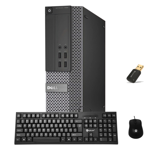 Refurbished - Dell Optiplex 7020 SFF Desktop Computer i7 4770 8GB RAM New 512GB SSD Windows10 Home WiFi(2015 Model)