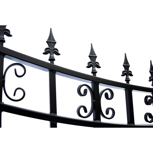ALEKO DG12STPSSW St.Petersburg Style Single Swing Iron Driveway Gate 12'