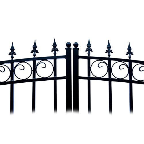 ALEKO DG12LOND London Style Iron Gate 12' Dual Swing Driveway Gate