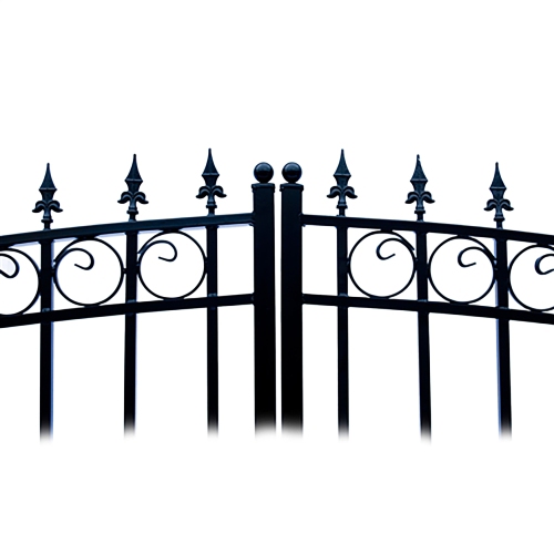 ALEKO DG18PRAD Prague Style Ornamental Iron Wrought Dual 18' Driveway Gate