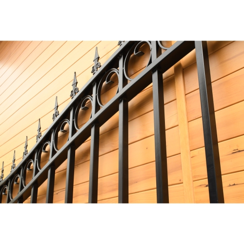 ALEKO DG18PRAD Prague Style Ornamental Iron Wrought Dual 18' Driveway Gate