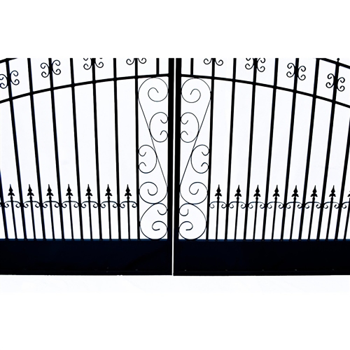 ALEKO DG18VEND Venice Style Iron Wrought Dual Gate 18' Driveway Gates