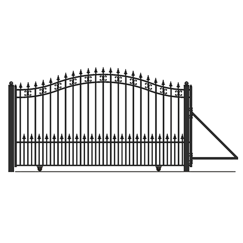 ALEKO  Dg18Stpssw St. Louis Style Iron Wrought Single Swing Gate 18' Driveway Gates