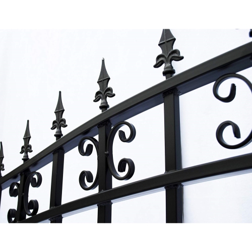 ALEKO DG18STPSSW St. Louis Style Iron Wrought Single Swing Gate 18' Driveway Gates