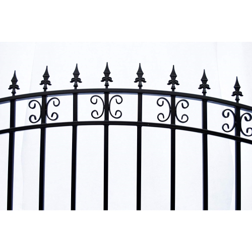 ALEKO DG18STPSSW St. Louis Style Iron Wrought Single Swing Gate 18' Driveway Gates
