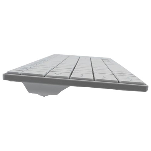 Seal Shield CleanWipe Bluetooth Full Size Waterproof Keyboard with Keyboard Cover - White - English