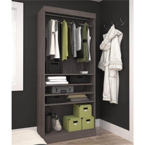 Pur 36" Closet Organizer Storage Unit - Bark Grey